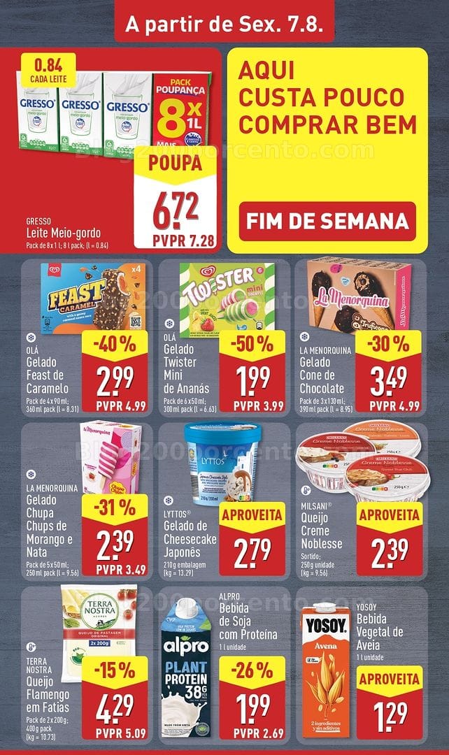 Antevisão Folheto ALDI Promoções de 3 a 9 agosto